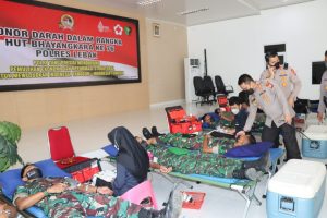 Jelang Hari Bhayangkara ke-76, Polres Lebak Polda Banten Adakan Giat Donor Darah