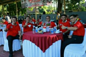 Pj Gubernur Al Muktabar Hadiri Kegiatan Lomba Menembak Bersama Media Di Lapangan Tembak Polda Banten