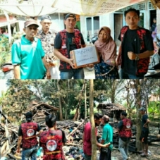ORMAS KKPMP Marcab Wanasalam Memberikan Bantuan Korban Kebakaran di Desa Bejod