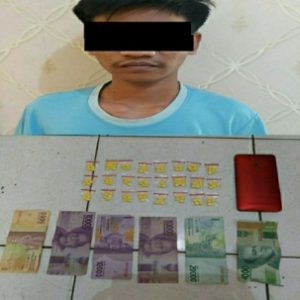 Seorang Pemuda asal Kecamatan Wanasalam diamankan Sat Resnarkoba Polres Lebak