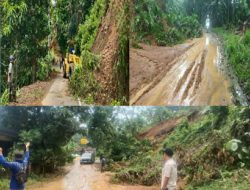 Akibat Curah Hujan Tinggi beberapa Titik Jalan Di Lebak Selatan milik Pemprov Banten Terkena Banjir dan Longsor