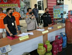 Salahgunakan Gas Subsidi, Sat Reskrim Polres Lebak Berhasil Tangkap Tiga Pelaku dan Amankan Barang Bukti
