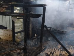 Rumah Nenek Seorang Janda Yang Baru Ditinggal Suaminya, Terbakar di Desa Cihara