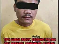 Tipu Warga Baduy, Seorang Pelaku berhasil diamankan Jajaran Sat Reskrim Polres Lebak