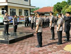 Kapolres Lebak Pimpin Upacara Sertijab Wakapolres Lebak dan Kapolsek Bayah