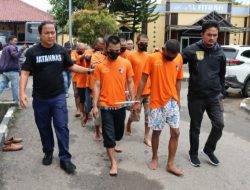 10 Pelaku Curanmor dan 15 Unit Sepeda motor berhasil diamankan Sat Reskrim Polres Lebak