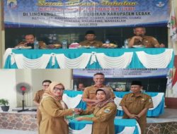 Dindik Lebak Gelar Sertijab Rotasi dan Promosi Untuk 31 Kepsek SD Bertempat Di Gedung PGRI Malingping
