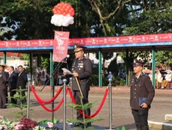 Polres Lebak Gelar Upacara Peringatan HUT Bhayangkara  ke 77 tahun 2023 di Alun-alun Rangkasbitung
