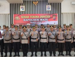 Kapolres Lebak Pimpin Upacara Serah Terima Jabatan Kapolsek Maja Polres Lebak