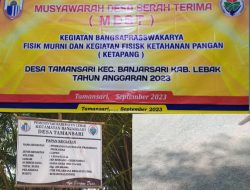 Disinyalir adanya Dugaan Dikorupsi, Pembangunan Lapen Desa Tamansari Diragukan Kualitasnya