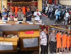 Sat Reskrim Polres Lebak berhasil Ungkap Kasus Pencurian Sepeda motor dan Bobol Spare Part Kendaraan