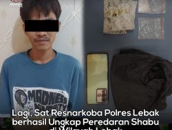 Sat Resnarkoba Polres Lebak berhasil Ungkap Peredaran Shabu di Lebak