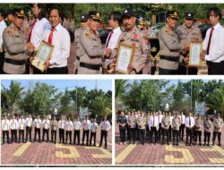 Kapolres Lebak Berikan Penghargaan Kepada Personil Yang Berprestasi