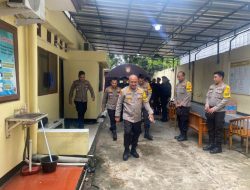 Jelang Pemilu, Kapolres Serang Pantau Kesiapan Personel di Mapolsek Jawilan