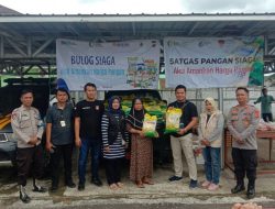 Guna Menstabilkan Harga Bahan Pokok, Polsek Banjarsari Polres Lebak Bersama Satgas Pangan Kab.Lebak Gelar Operasi Pasar