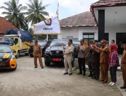 Kapolres Lebak dan Forkopimda  Monitoring Pendistribusian logistik pemilu di PPK dan PPS