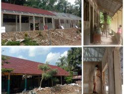 Abaikan K3, Pekerja Proyek Rehab SDN Keusik 3 dan SDN 1 Labanjaya Tak Gunakan APD