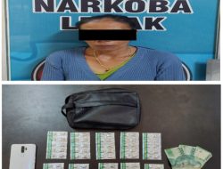 Seorang Ibu Rumah Tangga, diamankan Sat Resnarkoba Polres Lebak, akibat Edarkan Obat Tanpa Izin Edar.