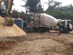 Aktivis  Lebak selatan soal keberadaan baching plant mini suplai beton ke proyek jalan Ciparay – Cikumpay
