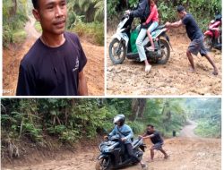 Bantu Warga Pengguna Jalan Lewati Tanjakan Kiyara Desa Senanghati, Raman Sang Relawan