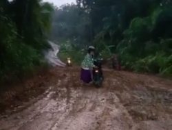 Viral Video amatir, Emak-emak Kesulitan melintas di Tanjakan Kiyara Desa Senanghati