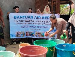 Pandawa Teknologi Salurkan CSR Air Bersih Sebanyak 52.000 Liter Akibat Krisis Air Bersih Di Tiga Kecamatan