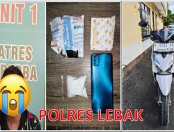 Sat Resnarkoba Polres Lebak Ungkap Peredaran Sabu 47,6 Gram, Satu Pelaku Diamankan