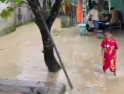 Irigasi Cilangkahan 2 Meluap, Pemukiman Warga di Malingping Terendam Banjir