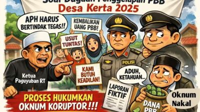 Soal Dugaan Penggelapan PBB Desa Kerta 2025, Ketua Paguyuban RT Minta APH Bertindak Tegas