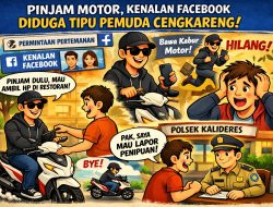 Pinjam Motor, Kenalan Facebook Diduga Tipu Pemuda Cengkareng, Korban Lapor Polisi
