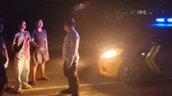 Patroli Malam Hari, Personil Polsek Malingping Polres Lebak Antisipasi Balapan Liar