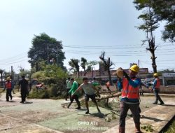 Camat Malingping Pimpin Kegiatan Korve dengan Melibatkan Sektor BUMN