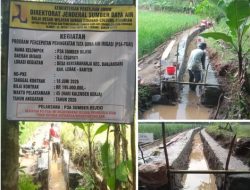 P3A Sumber Rejeki Desa Kertaraharja Bangun Irigasi DI Cisayati, Petani Apresiasi Program P3-TGAI