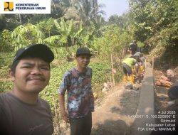 Sesuai Spek Dan RAB Fisik Irigasi P3-TGAI P3A Cinali Makmur Desa Giri Mukti. Warga Sambut Baik