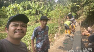Sesuai Spek dan RAB Fisik Irigasi P3-TGAI P3A Cinali Makmur Desa Giri Mukti. Warga Sambut Baik