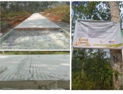 Anggaran Miliaran, Proyek Ruas Jalan Cihagaru–Cimenga Retak Parah, Kualitas Beton Dipertanyakan