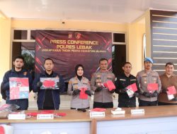 Sat Reskrim Polres Lebak Ungkap 10 Kasus Curanmor, 15 Pelaku dan 48 Barang Bukti Diamankan