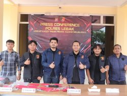 Sat Reskrim Polres Lebak Ungkap 10 Kasus Curanmor, 15 Pelaku dan 48 Barang Bukti Diamankan