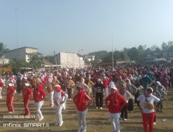 Semarak HUT RI ke-81, PHBN Kecamatan Banjarsari Gelar Jalan Sehat dan Senam Masal