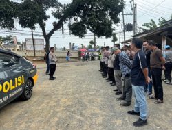 Kapolsek Malingping Polres Lebak Pimpin Apel Unras dari Gerakan Sembilan