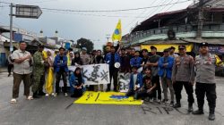Puluhan Mahasiswa PMII STAI NH Malingping Gelar Aksi Sumpah Pemuda di Pasar Malingping